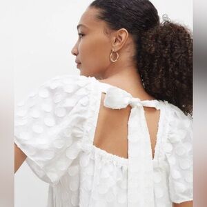 Club Monaco White Flutter Sleeve Beach Dress Size M